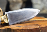 Little Badger Sante Fe Trail Traditional Beaver Butchering Scalping Knife 3 star Sheath