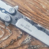 Yamasee Red Rosewood Cleaver Butterfly Bali song Flip Knife