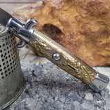 Chinese Stamped Stiletto Classic Style Automatic Godfather