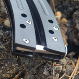 Bantangas Javelin Bali Song Butterfly Fan Knife Titanium Rainbow