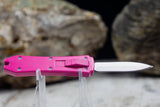 Ladies Choice OTF Pink Handle Double Edge Switch on Top Auto