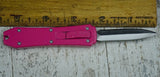 Ladies Choice OTF Pink Handle Double Edge Switch on Top Auto