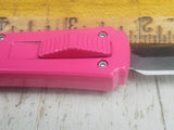 Ladies Choice OTF Pink Handle Double Edge Switch on Top Auto