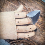 Benchmark Brushed silver 2 Push Dagger lot K028  Fixed Spear Point Blade Knife with sheaths