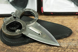 Lot of 4 Handcuff Bullitt Push Dagger double edge 2 finger holes