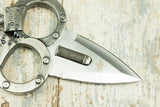 Lot of 4 Handcuff Bullitt Push Dagger double edge 2 finger holes