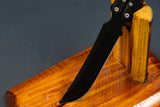 Long Shaft Batanga Black Bali Song Butterfly Knife 11" long