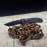 Gerber USA Auto Propel Button Lock Tanto folding knife Blackstone oxidized G842N