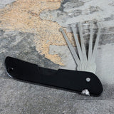 Warlock Jackknife Lock Pick Set Silver