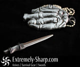 Neck Knives - Middle Finger Necklace With Hidden Neck Knife