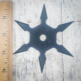 KOHGA TASHINGA SIX POINT  SHARP BLACK SHURIKEN THROWING STAR WITH POUCH