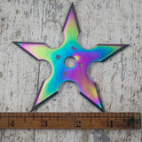 KOHGA JINTO TITANIUM POINT FIVE POINT SHURIKEN THROWING STAR WITH POUCH