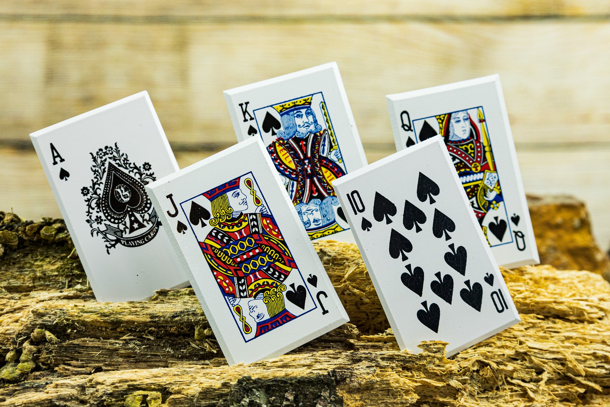 Metal Throwing Cards - Royal Flush & Aces