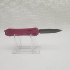 Ladies Choice OTF Pink Handle Double Edge Switch on Top Auto