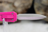 Ladies Choice OTF Pink Handle Double Edge Switch on Top Auto