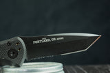 Gerber USA Auto Propel Button Lock Tanto folding knife Blackstone oxidized G842N