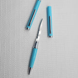 Blue Pen Knife Serrated Blade