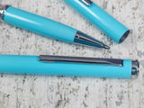 Blue Pen Knife Serrated Blade