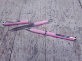 Pink Pen Knife Serrated Blade