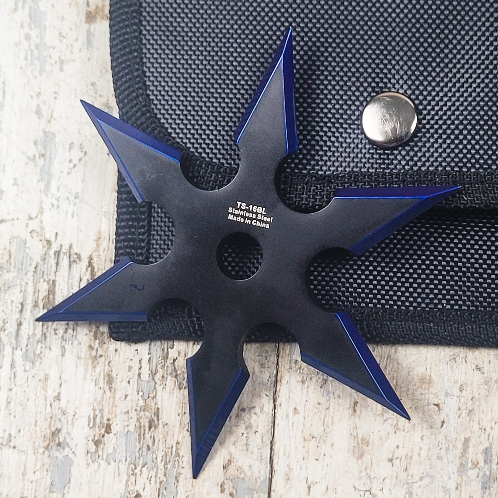 Go Grab It Ninja Genji Shuriken Spinner – Black and Blue - Ninja