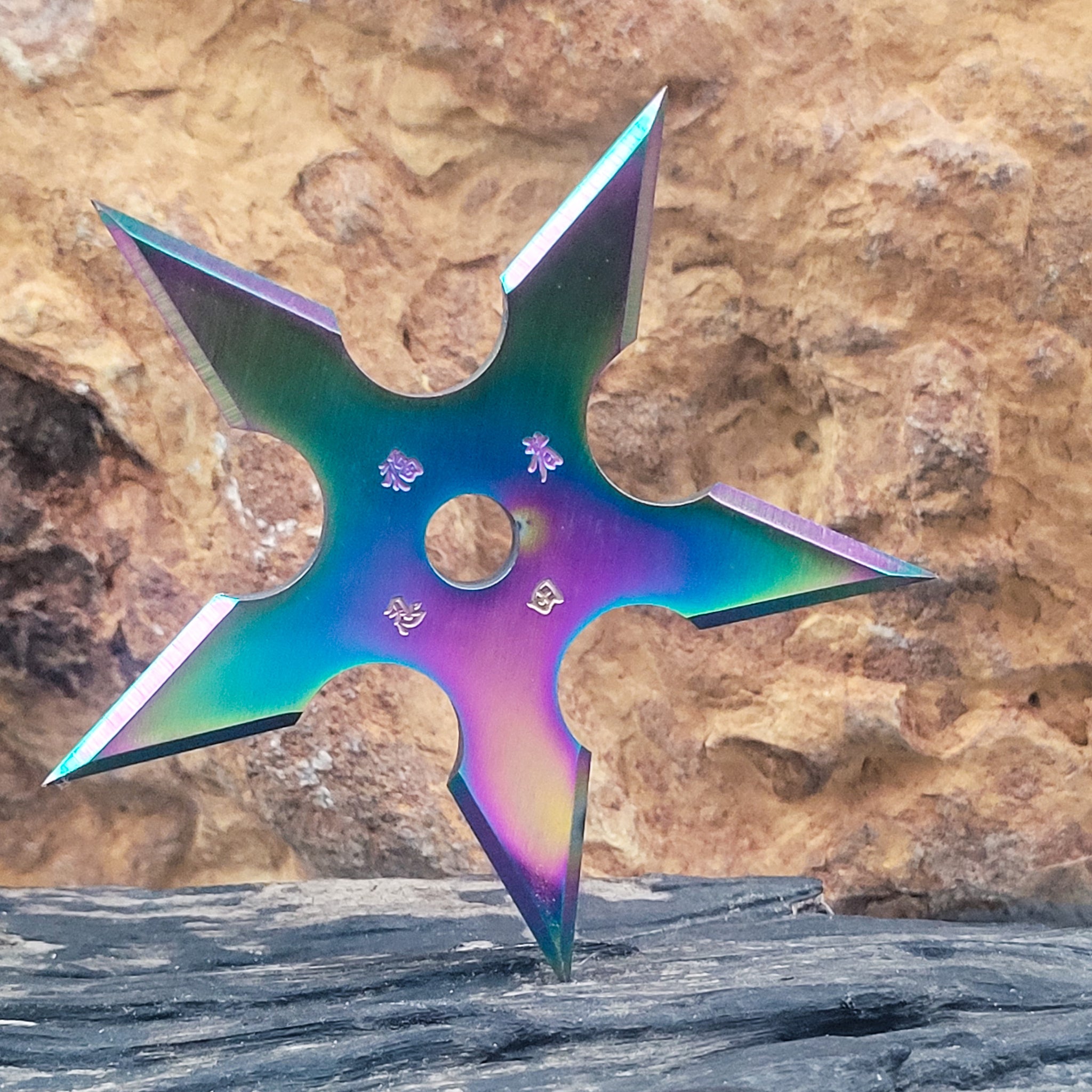 Professional 6-Point Ninja Star - Sharp Six Point Throwing Star